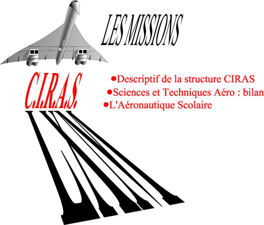 Cliquez sur la rubrique voulue, ou sur le Concorde pour remonter...